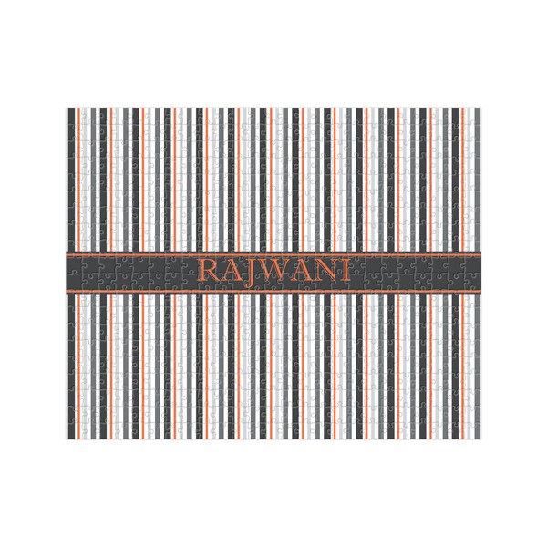 Custom Gray Stripes 500 pc Jigsaw Puzzle (Personalized)