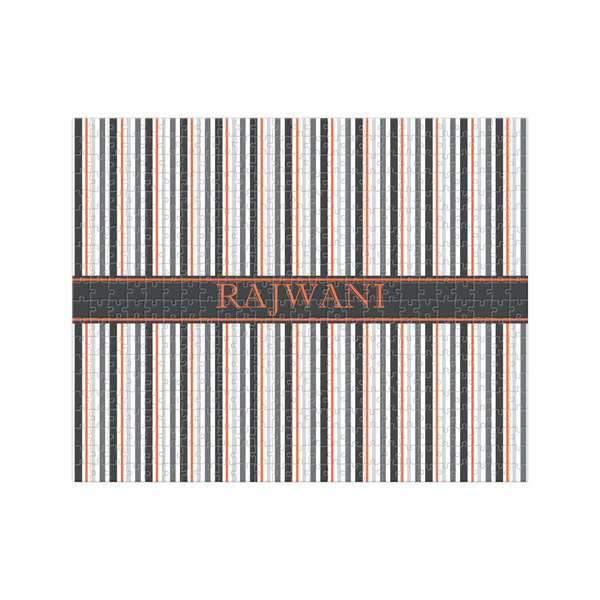 Custom Gray Stripes 500 pc Jigsaw Puzzle (Personalized)
