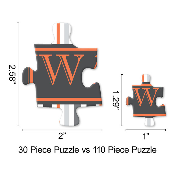 Gray Stripes Jigsaw Puzzle - Piece Comparison