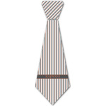 Gray Stripes Iron On Tie - 4 Sizes w/ Name or Text