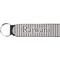 Gray Stripes Neoprene Keychain Fob (Personalized)
