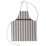 Gray Stripes Kid's Apron - Small (Personalized)