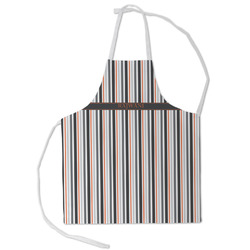 Gray Stripes Kid's Apron - Small (Personalized)