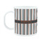 Gray Stripes Plastic Kids Mug (Personalized)