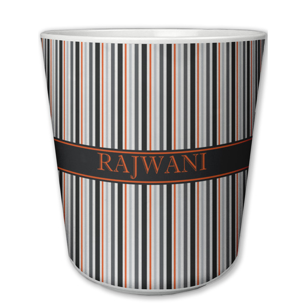 Custom Gray Stripes Plastic Tumbler 6oz (Personalized)