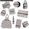 Gray Stripes Kitchen Accessories & Decor