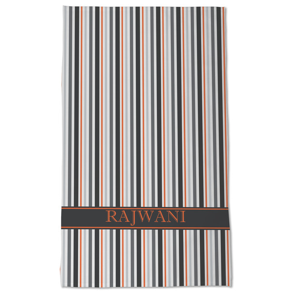 Gray Stripes Kitchen Towel - Poly Cotton - Full Front