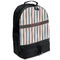 Gray Stripes Backpacks - Black (Personalized)