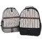 Gray Stripes Large Backpacks - Both