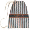 Gray Stripes Laundry Bag - Large (Personalized)
