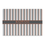 Gray Stripes Large Rectangle Car Magnet (Personalized)
