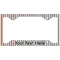 Gray Stripes License Plate Frame - Style C (Personalized)