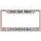 Gray Stripes License Plate Frame - Style B (Personalized)