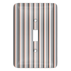 Gray Stripes Light Switch Cover (Single Toggle)