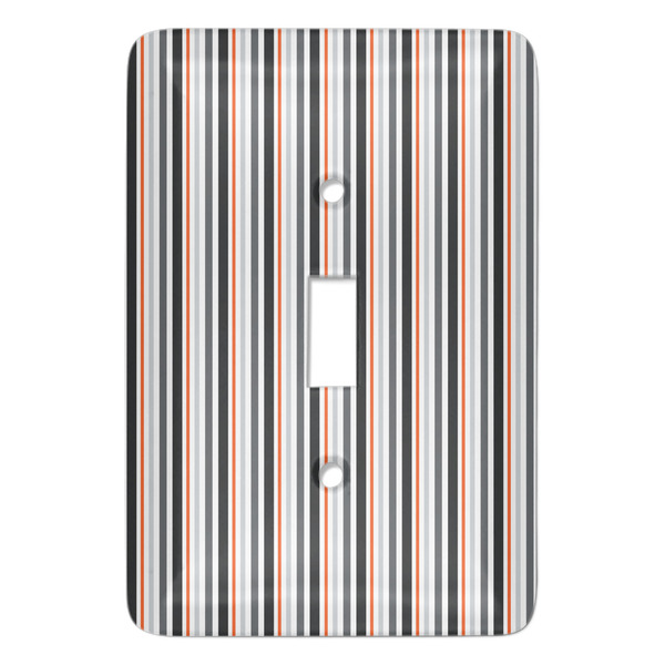 Custom Gray Stripes Light Switch Cover (Single Toggle)