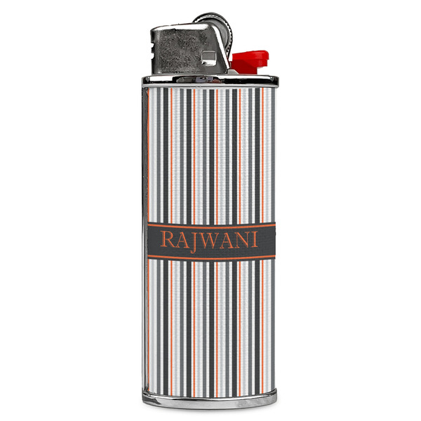 Custom Gray Stripes Case for BIC Lighters (Personalized)