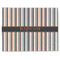 Gray Stripes Single-Sided Linen Placemat - Single w/ Name or Text