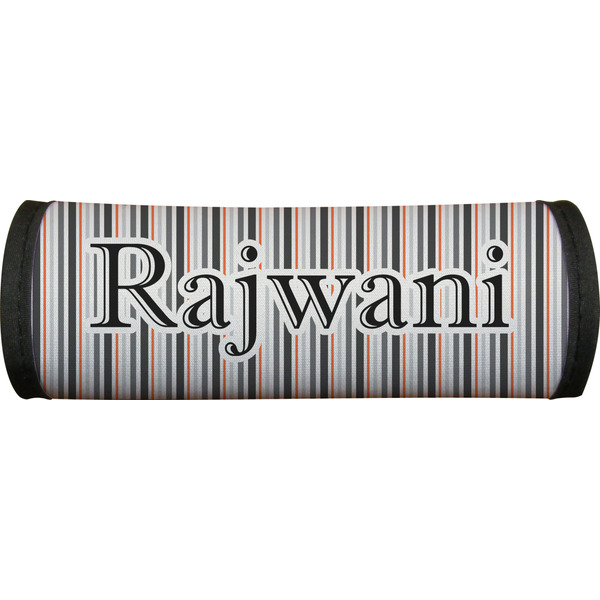 Gray Stripes Luggage Handle Wrap