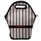 Gray Stripes Lunch Bag w/ Name or Text
