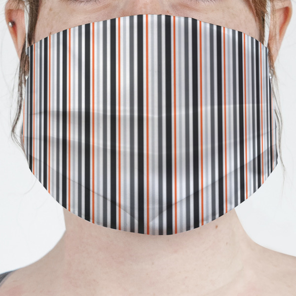 Custom Gray Stripes Face Mask Cover