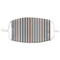 Gray Stripes Adult Cloth Face Mask - XLarge