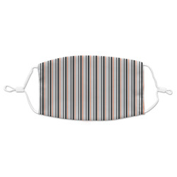 Gray Stripes Adult Cloth Face Mask - Standard