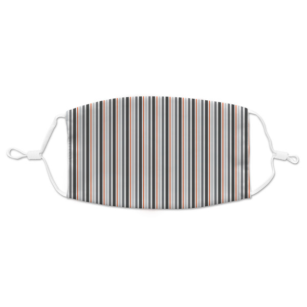 Custom Gray Stripes Adult Cloth Face Mask - Standard