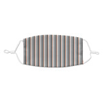 Gray Stripes Kid's Cloth Face Mask