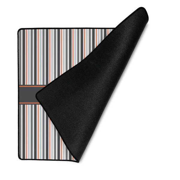 Gray Stripes Medium Gaming Mats - FRONT W/FOLD