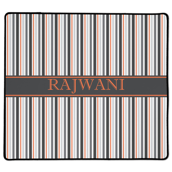 Custom Gray Stripes XL Gaming Mouse Pad - 18" x 16" (Personalized)