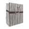 Gray Stripes Medium Gift Bag - Front/Main