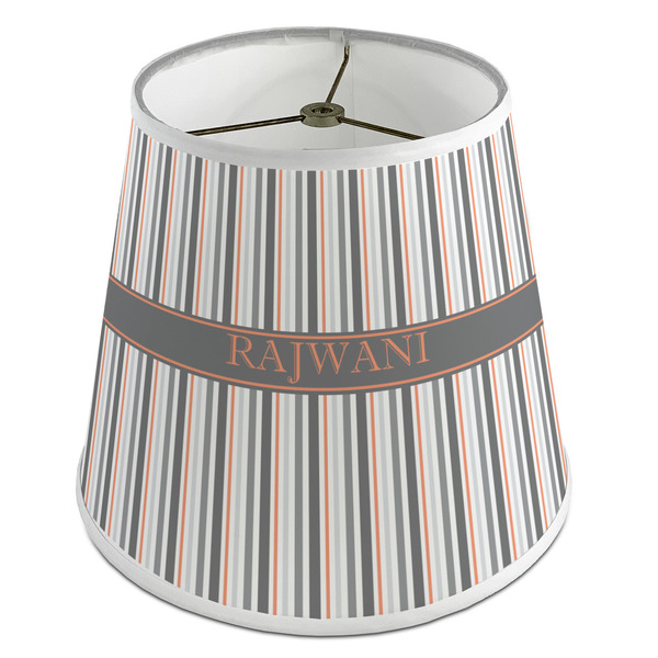 Custom Gray Stripes Empire Lamp Shade (Personalized)