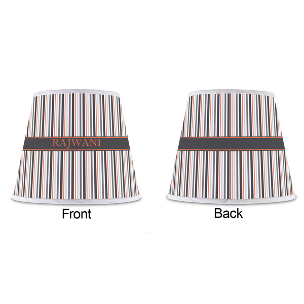 Gray Stripes Poly Film Empire Lampshade - Approval