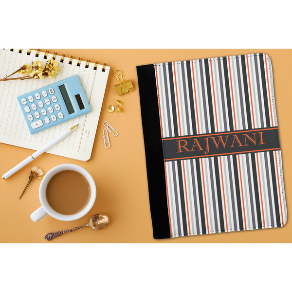 Gray Stripes Medium Padfolio - LIFESTYLE (adult)