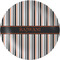 Gray Stripes Melamine Plate 8 inches