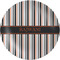 Gray Stripes Melamine Salad Plate - 8" (Personalized)