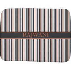 Gray Stripes Memory Foam Bath Mat - 48"x36" (Personalized)