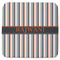Gray Stripes Memory Foam Bath Mat - 48"x48" (Personalized)