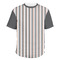 Gray Stripes Men's Crew Neck T Shirt Medium - Main