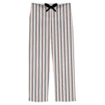 Gray Stripes Mens Pajama Pants - S
