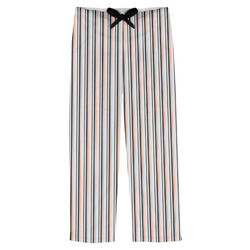 Gray Stripes Mens Pajama Pants - S (Personalized)