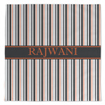 Gray Stripes Microfiber Dish Towel (Personalized)