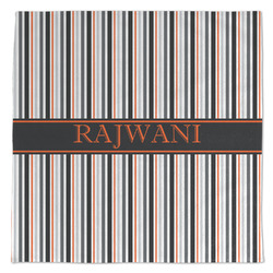 Gray Stripes Microfiber Dish Towel (Personalized)