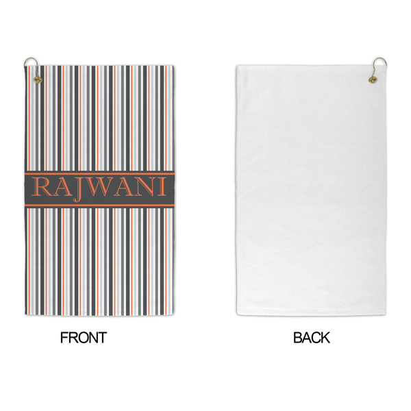 Gray Stripes Microfiber Golf Towels - APPROVAL
