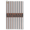 Gray Stripes Microfiber Golf Towel - Large (Personalized)