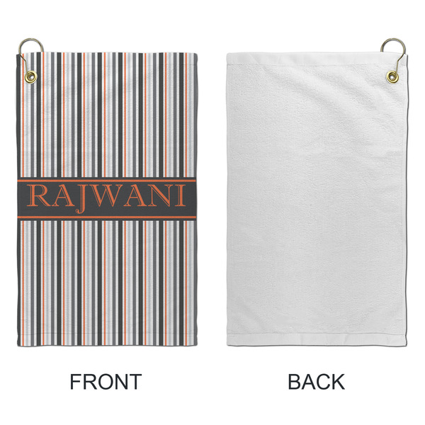 Gray Stripes Microfiber Golf Towels - Small - APPROVAL