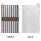Gray Stripes Microfiber Golf Towels - Small - APPROVAL