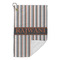 Gray Stripes Microfiber Golf Towels Small - FRONT FOLDED