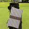 Gray Stripes Microfiber Golf Towels - Small - LIFESTYLE
