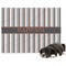 Gray Stripes Dog Blanket - Large (Personalized)